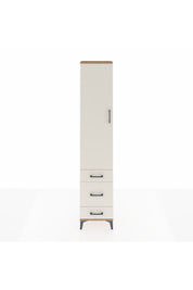 Arges Dolap 2 Raflı 3 Çekmeceli Tek Askılı 44x30x221 - S28M046V7A
