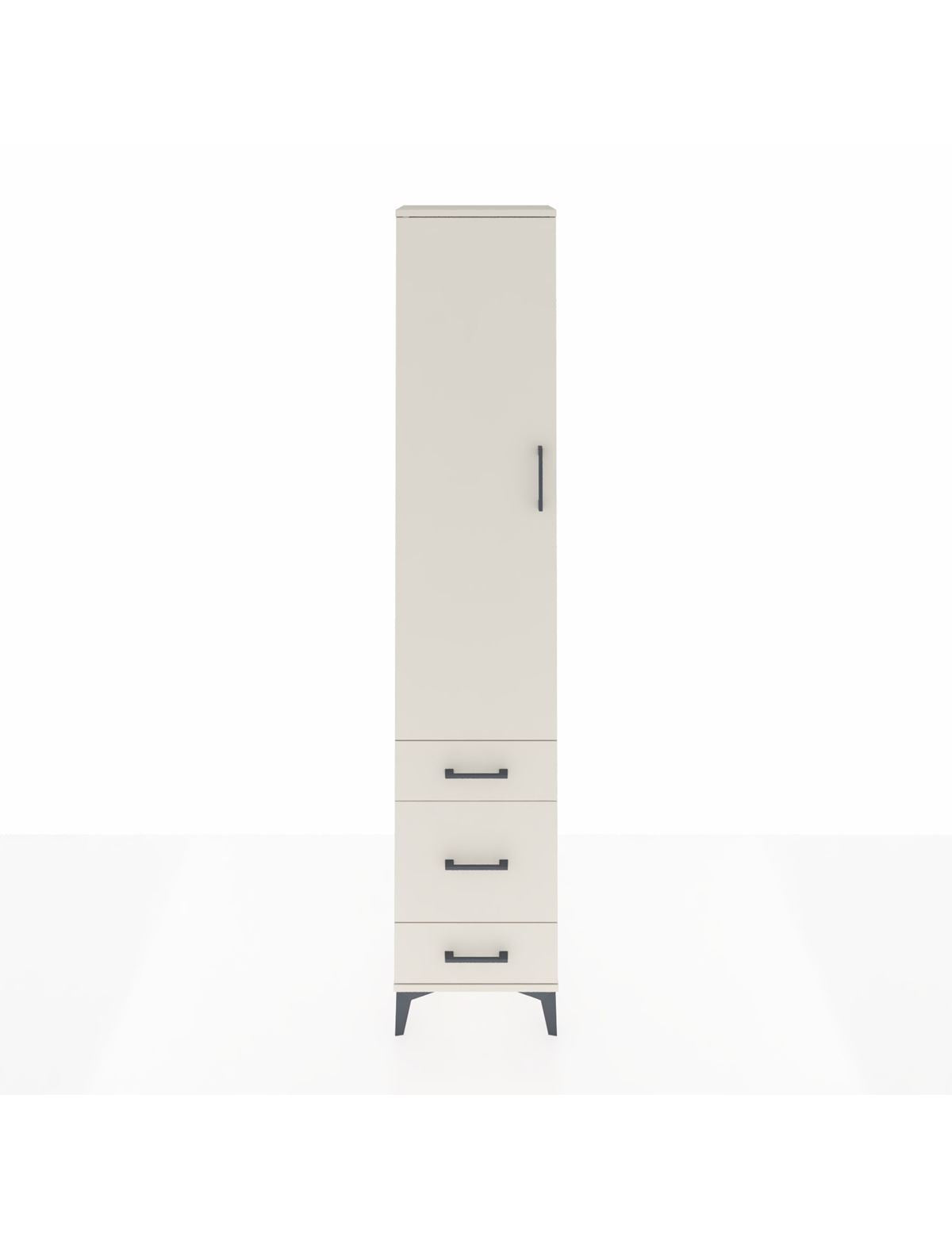 Arges Dolap 4 Raflı 3 Çekmeceli Tek Kapaklı 44x30x221 - S28M047V1A