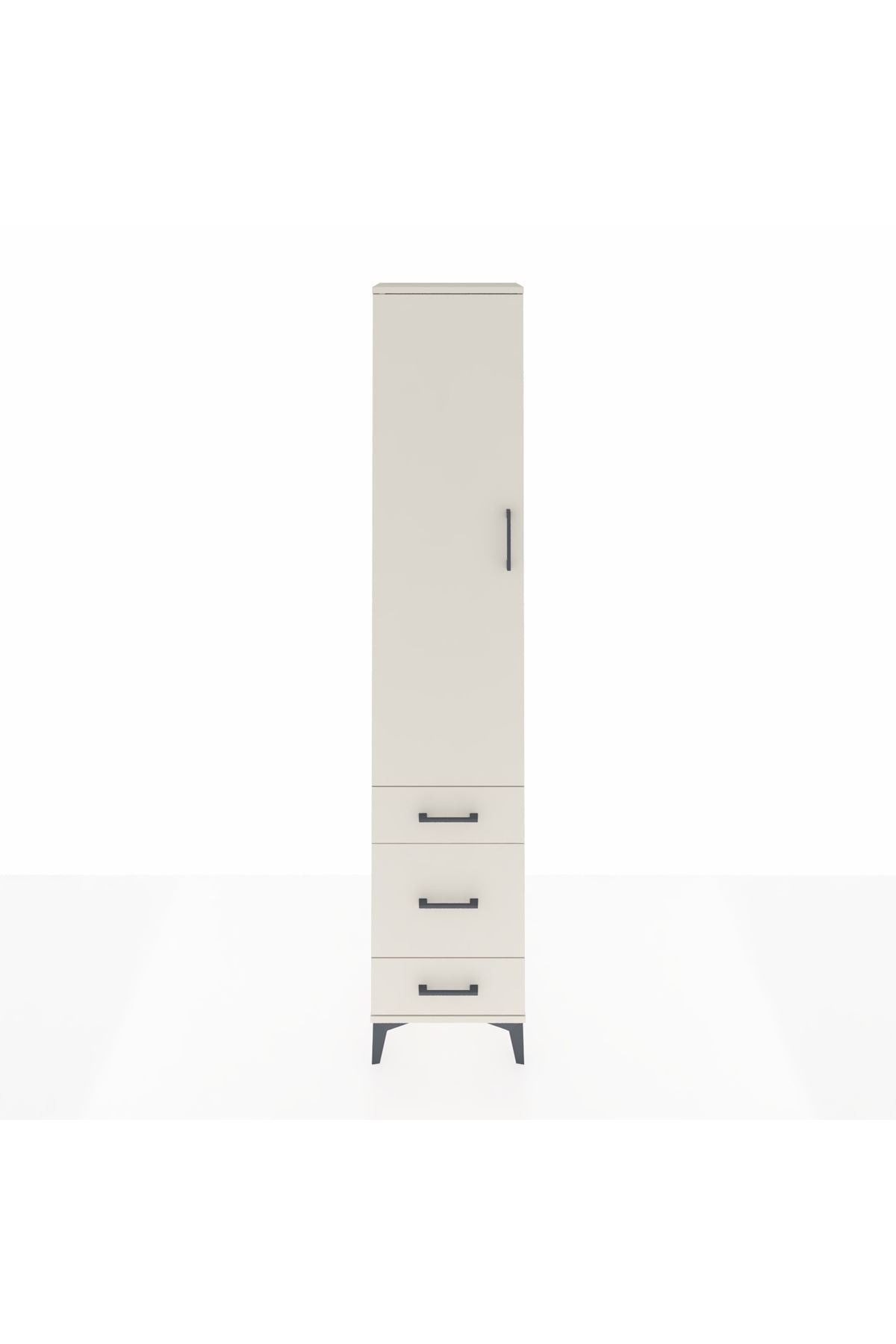 Arges Dolap 4 Raflı 3 Çekmeceli Tek Kapaklı 44x30x221 - S28M047V1A