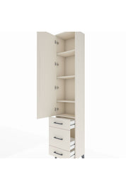Arges Dolap 4 Raflı 3 Çekmeceli Tek Kapaklı 44x30x221 - S28M047V1A