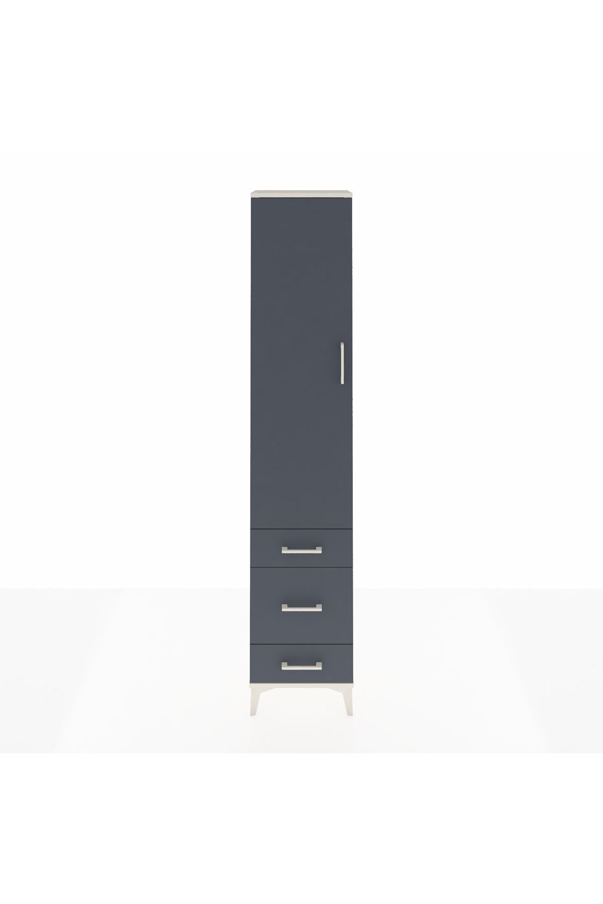 Arges Dolap 4 Raflı 3 Çekmeceli Tek Kapaklı 44x30x221 - S28M047V2A