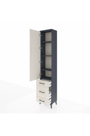 Arges Dolap 4 Raflı 3 Çekmeceli Tek Kapaklı 44x30x221 - S28M047V4A