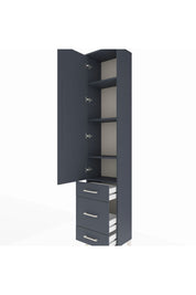 Arges Dolap 4 Raflı 3 Çekmeceli Tek Kapaklı 44x30x221 - S28M047V5A