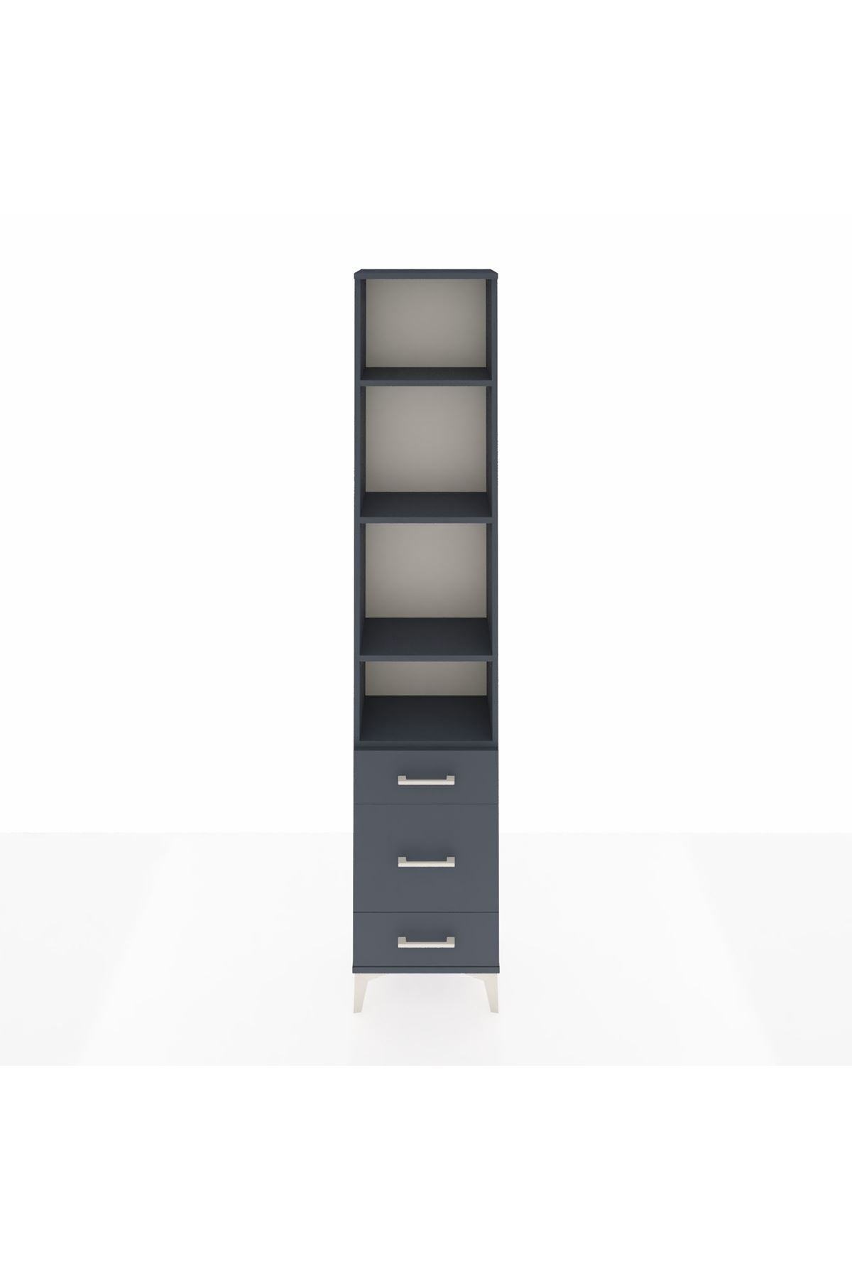 Arges Dolap 4 Raflı 3 Çekmeceli 44x30x221 - S28M048V5A