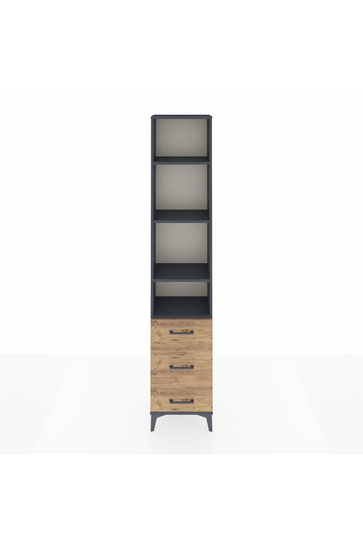 Arges Dolap 4 Raflı 3 Çekmeceli 44x30x221 - S28M048V6A