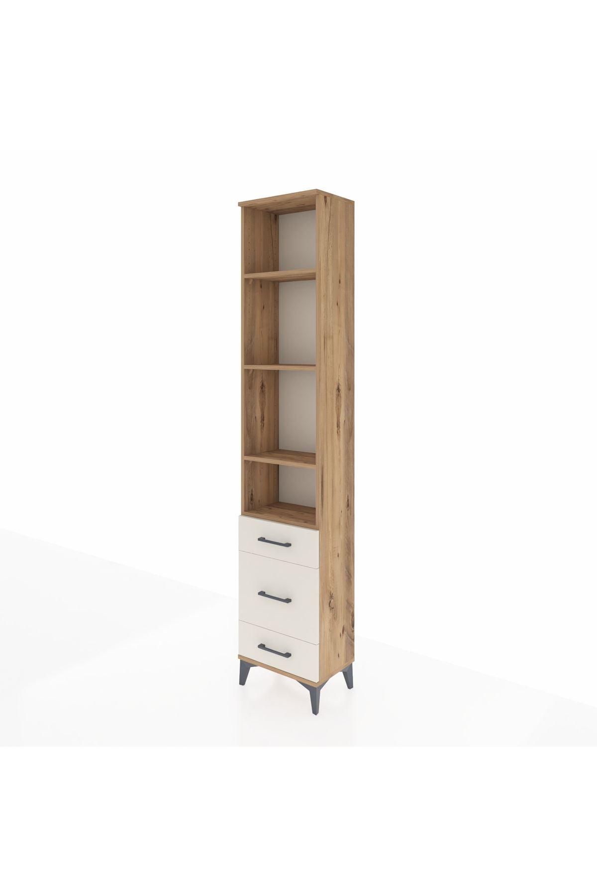 Arges Dolap 4 Raflı 3 Çekmeceli 44x30x221 - S28M048V7A