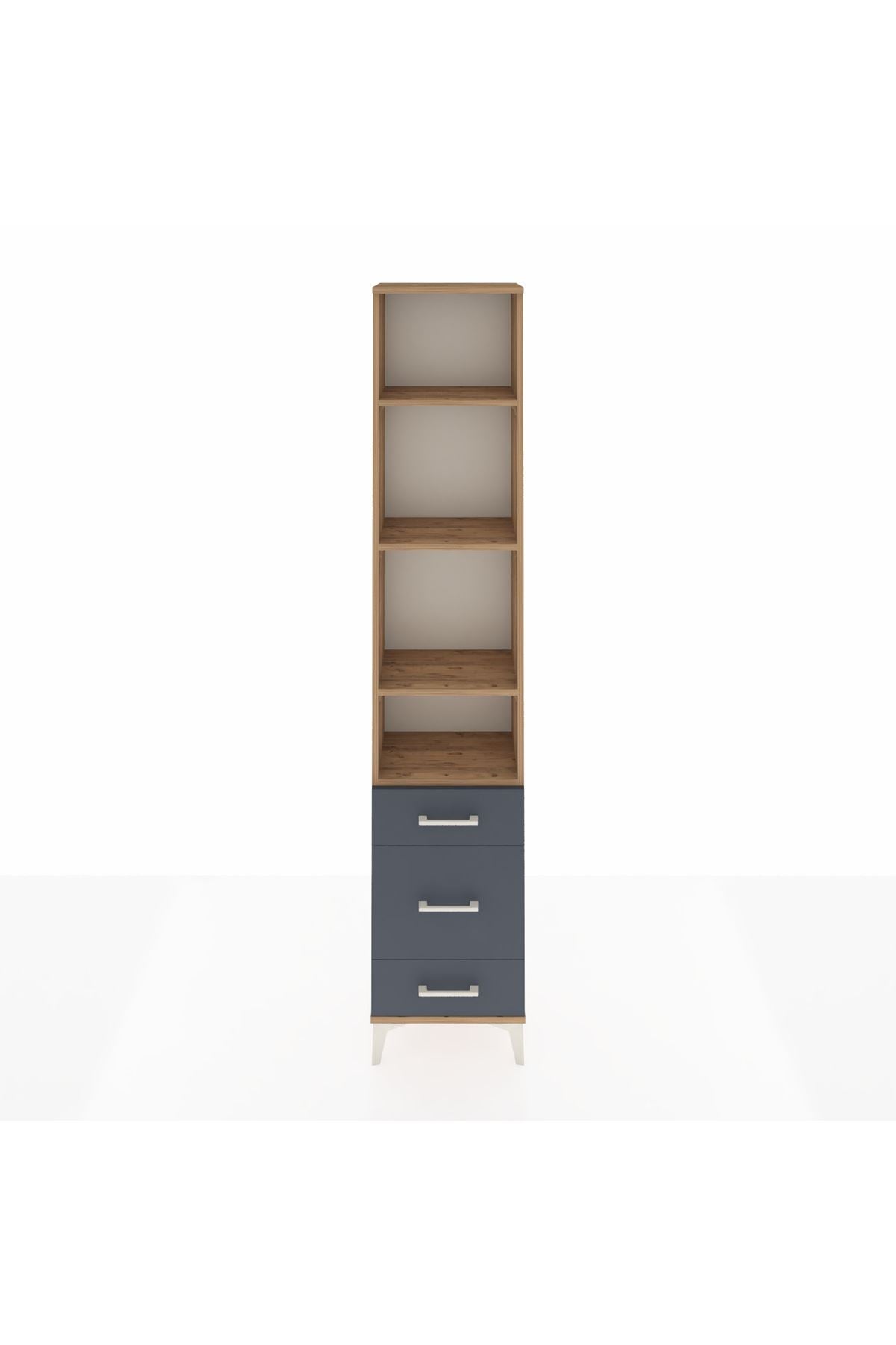 Arges Dolap 4 Raflı 3 Çekmeceli 44x30x221 - S28M048V8A