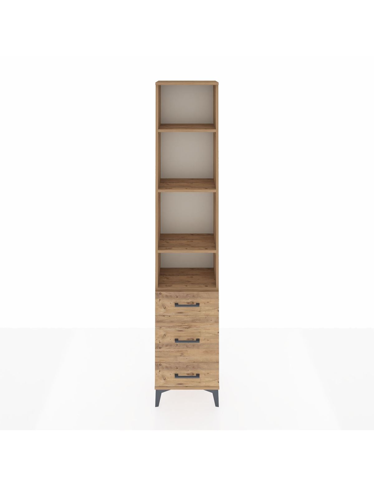 Arges Dolap 4 Raflı 3 Çekmeceli 44x30x221 - S28M048V9A
