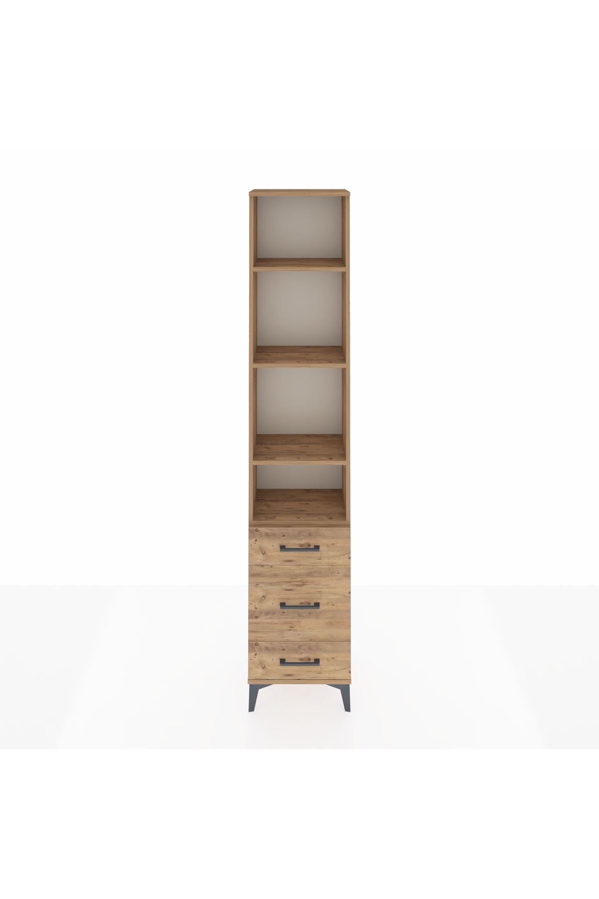 Arges Dolap 4 Raflı 3 Çekmeceli 44x30x221 - S28M048V9A