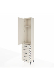 Arges Dolap 2 Raflı 5 Çekmeceli Tek Askılı 44x30x221 - S28M049V1A