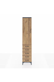 Arges Dolap 2 Raflı 5 Çekmeceli Tek Askılı 44x30x221 - S28M049V6A