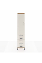 Arges Dolap 2 Raflı 5 Çekmeceli Tek Askılı 44x30x221 - S28M049V7A
