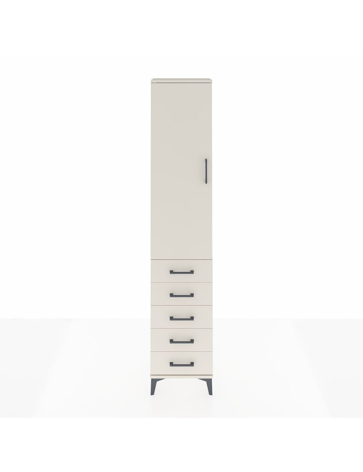 Arges Dolap 3 Raflı 5 Çekmeceli Tek Kapaklı 44x30x221 - S28M050V1A