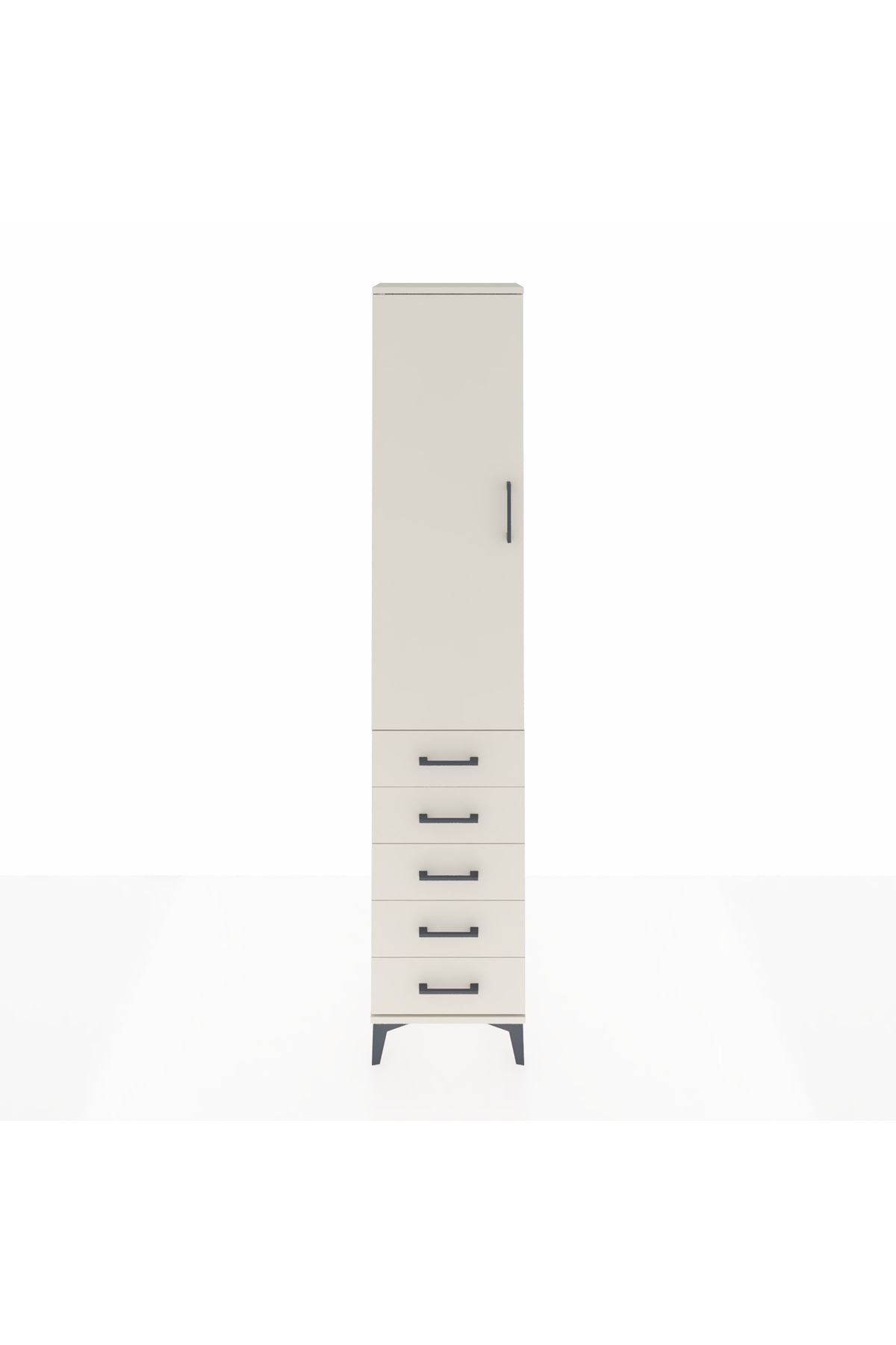 Arges Dolap 3 Raflı 5 Çekmeceli Tek Kapaklı 44x30x221 - S28M050V1A