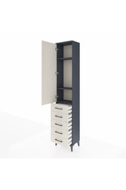 Arges Dolap 3 Raflı 5 Çekmeceli Tek Kapaklı 44x30x221 - S28M050V4A
