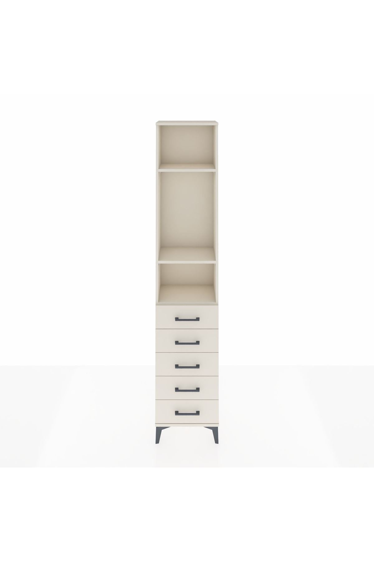 Arges Dolap 3 Raflı 5 Çekmeceli 44x30x221 - S28M051V1A