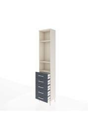 Arges Dolap 3 Raflı 5 Çekmeceli 44x30x221 - S28M051V2A