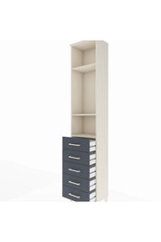 Arges Dolap 3 Raflı 5 Çekmeceli 44x30x221 - S28M051V2A