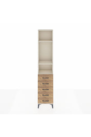 Arges Dolap 3 Raflı 5 Çekmeceli 44x30x221 - S28M051V3A
