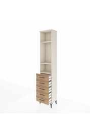 Arges Dolap 3 Raflı 5 Çekmeceli 44x30x221 - S28M051V3A