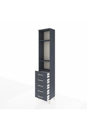 Arges Dolap 3 Raflı 5 Çekmeceli 44x30x221 - S28M051V5A