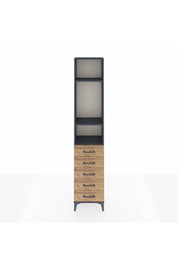 Arges Dolap 3 Raflı 5 Çekmeceli 44x30x221 - S28M051V6A