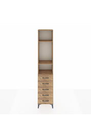 Arges Dolap 3 Raflı 5 Çekmeceli 44x30x221 - S28M051V9A