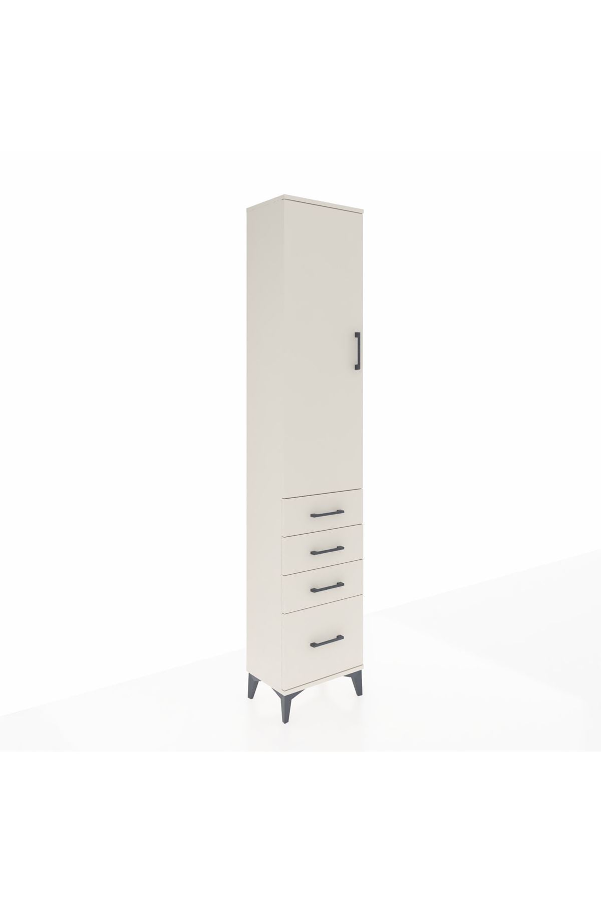 Arges Dolap 2 Raflı 4 Çekmeceli Tek Askılı 44x30x221 - S28M052V1A
