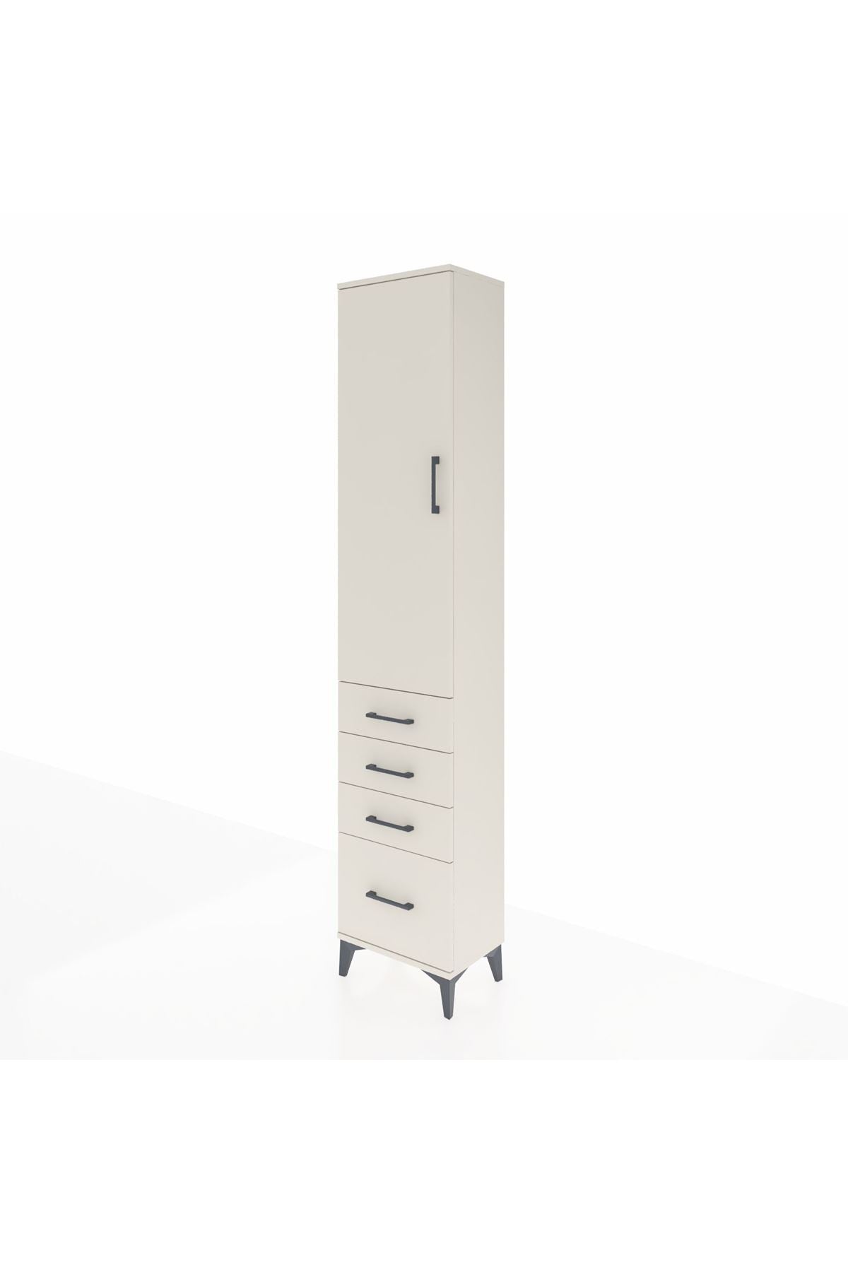 Arges Dolap 2 Raflı 4 Çekmeceli Tek Askılı 44x30x221 - S28M052V1A