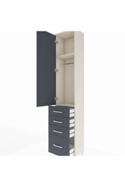 Arges Dolap 2 Raflı 4 Çekmeceli Tek Askılı 44x30x221 - S28M052V2A