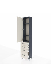 Arges Dolap 3 Raflı 4 Çekmeceli Tek Kapaklı 44x30x221 - S28M053V4A