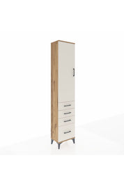 Arges Dolap 3 Raflı 4 Çekmeceli Tek Kapaklı 44x30x221 - S28M053V7A