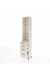 Arges Dolap 3 Raflı 4 Çekmeceli 44x30x221 - S28M054V1A