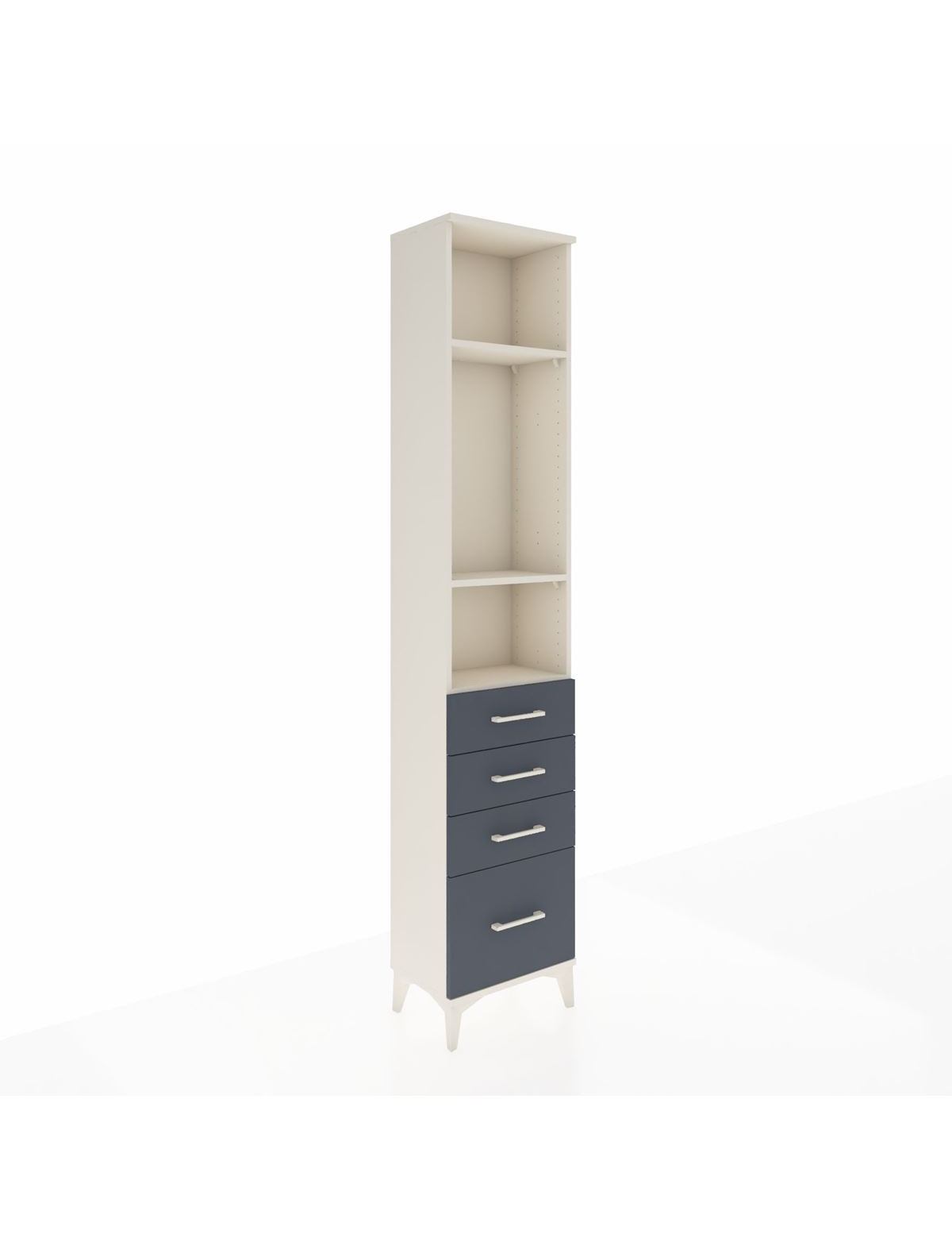 Arges Dolap 3 Raflı 4 Çekmeceli 44x30x221 - S28M054V2A