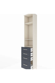 Arges Dolap 3 Raflı 4 Çekmeceli 44x30x221 - S28M054V2A