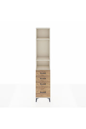 Arges Dolap 3 Raflı 4 Çekmeceli 44x30x221 - S28M054V3A