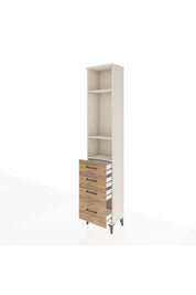 Arges Dolap 3 Raflı 4 Çekmeceli 44x30x221 - S28M054V3A