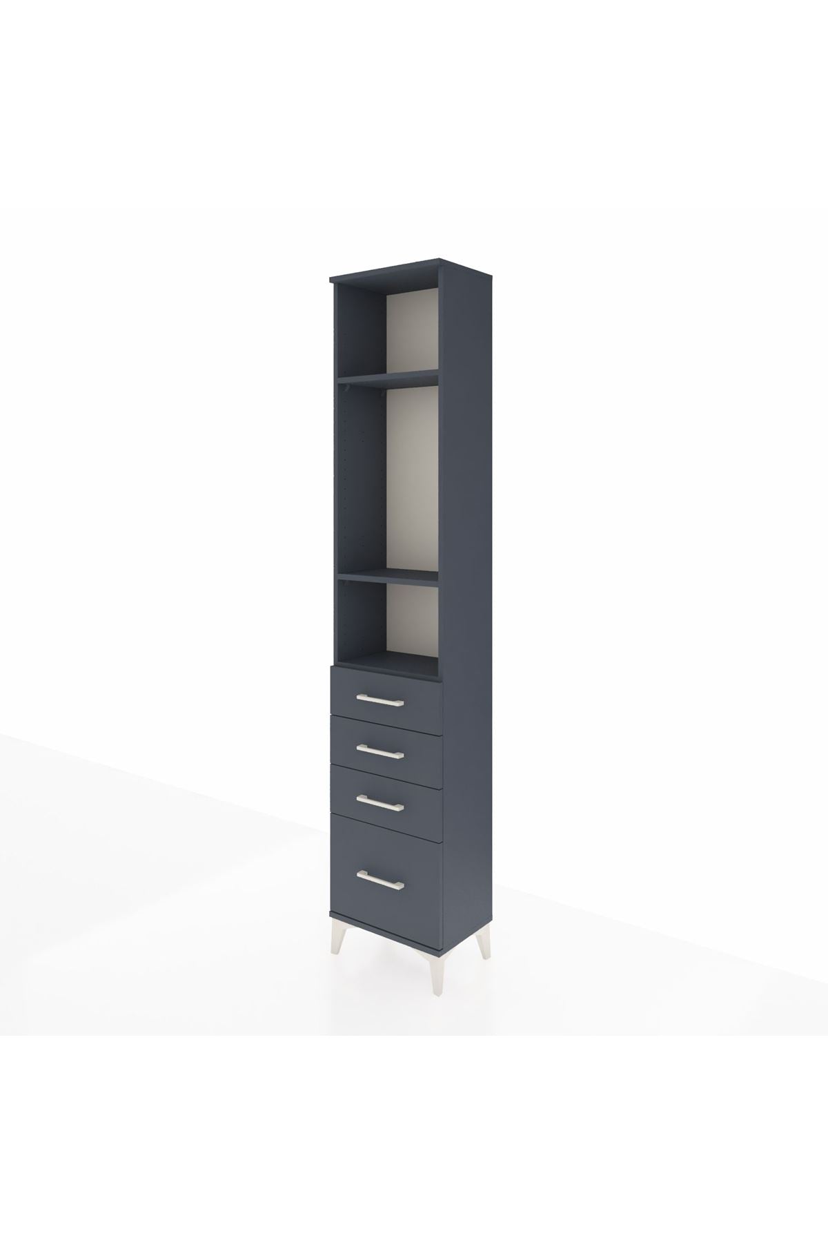 Arges Dolap 3 Raflı 4 Çekmeceli 44x30x221 - S28M054V5A