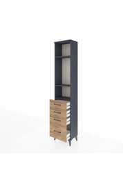 Arges Dolap 3 Raflı 4 Çekmeceli 44x30x221 - S28M054V6A