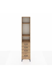 Arges Dolap 3 Raflı 4 Çekmeceli 44x30x221 - S28M054V9A