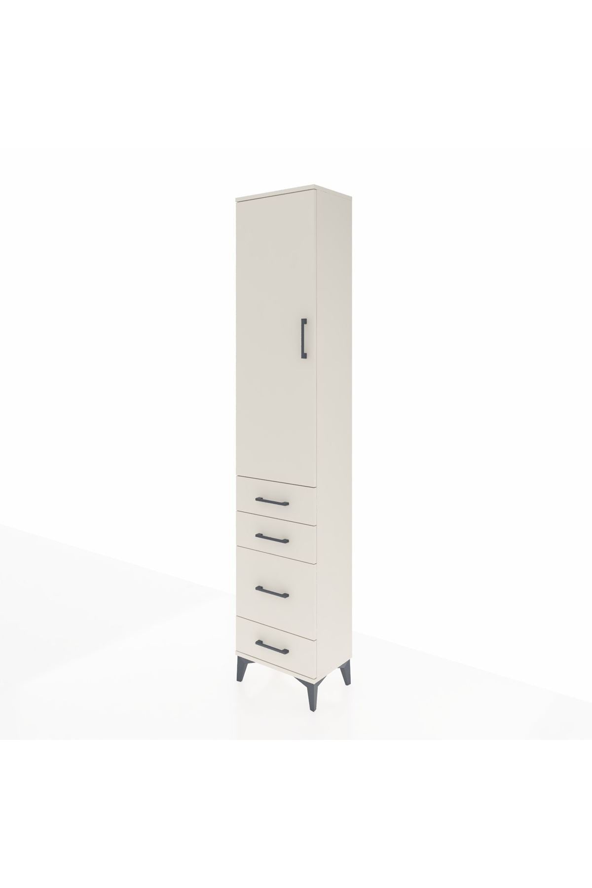 Arges Dolap 2 Raflı 4 Çekmeceli Tek Askılı 44x30x221 - S28M055V1A
