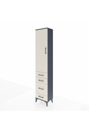 Arges Dolap 2 Raflı 4 Çekmeceli Tek Askılı 44x30x221 - S28M055V4A