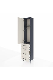 Arges Dolap 2 Raflı 4 Çekmeceli Tek Askılı 44x30x221 - S28M055V4A