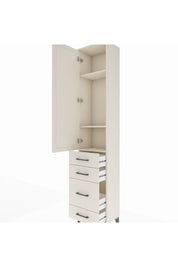 Arges Dolap 3 Raflı 4 Çekmeceli Tek Kapaklı 44x30x221 - S28M056V1A