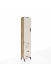 Arges Dolap 3 Raflı 4 Çekmeceli Tek Kapaklı 44x30x221 - S28M056V7A