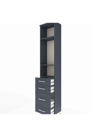 Arges Dolap 3 Raflı 4 Çekmeceli 44x30x221 - S28M057V5A
