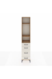 Arges Dolap 3 Raflı 4 Çekmeceli 44x30x221 - S28M057V7A