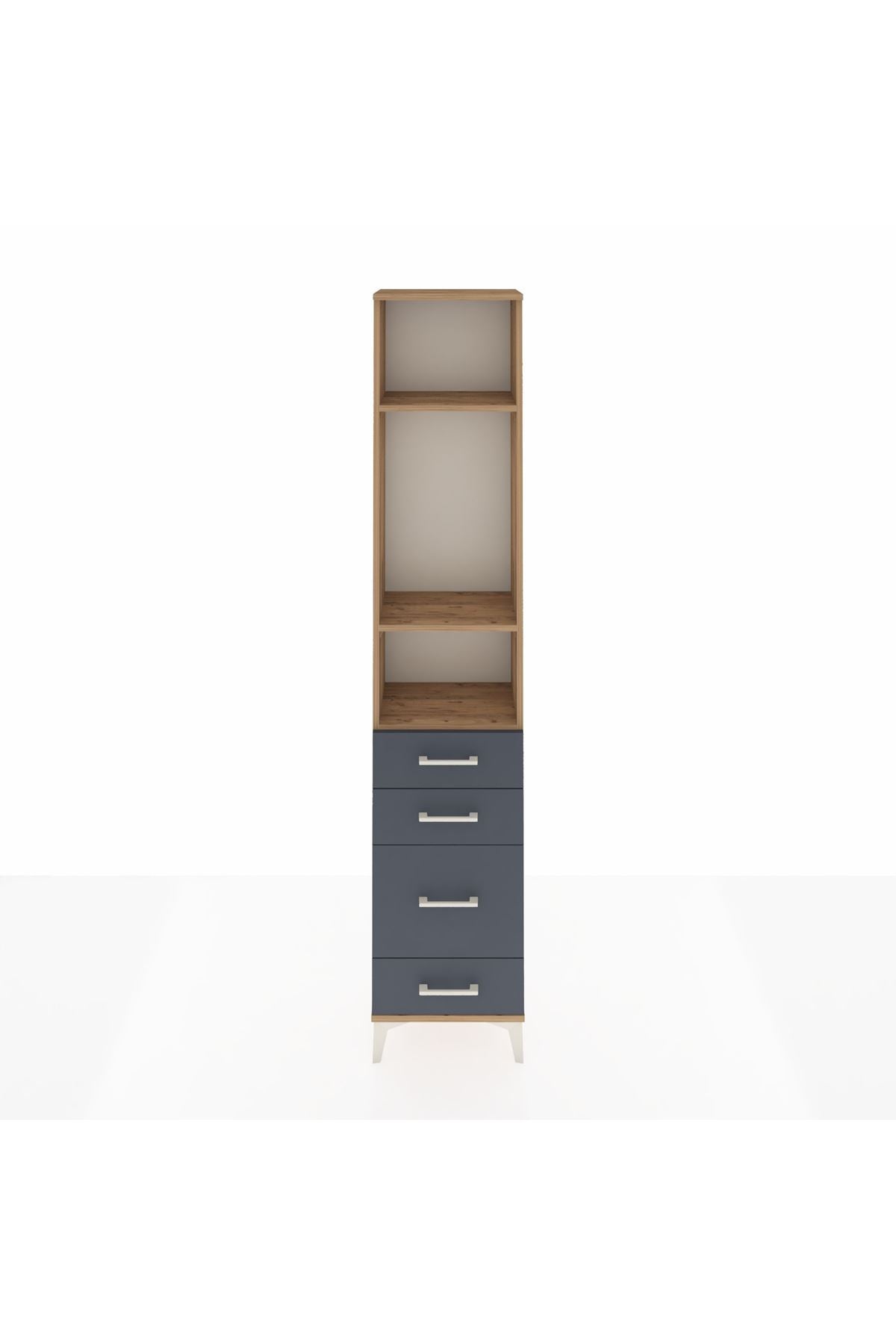 Arges Dolap 3 Raflı 4 Çekmeceli 44x30x221 - S28M057V8A