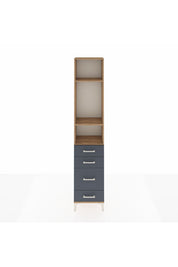 Arges Dolap 3 Raflı 4 Çekmeceli 44x30x221 - S28M057V8A