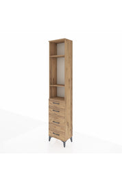 Arges Dolap 3 Raflı 4 Çekmeceli 44x30x221 - S28M057V9A